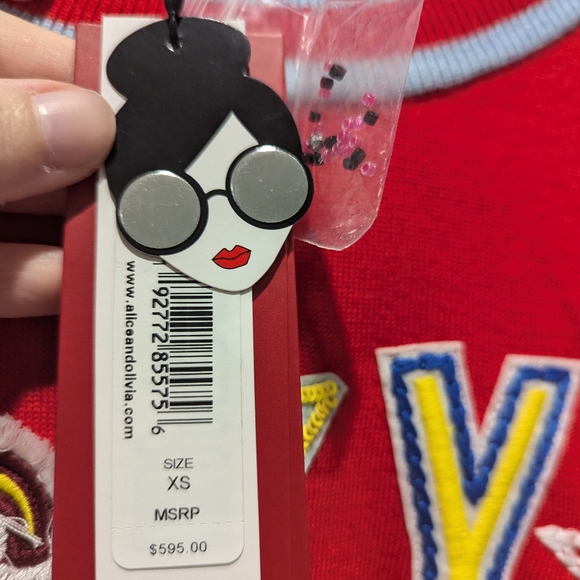 Alice + Olivia Gleeson Patchy Wool Sweater - Picture 6 of 11